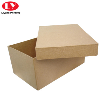 Kraft Paper Cardboard Shoe Box with Lid