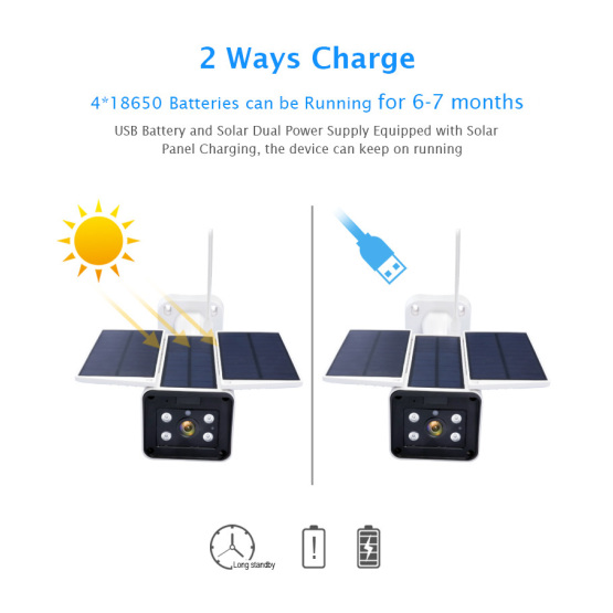 Solar 4G Wireless 2MP IP Camera with Battery