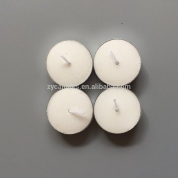 Mini Round Clear cup White Tealight Candles