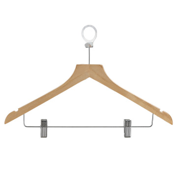 Hotel Wooden Cloth Hanger for Clothing Safety