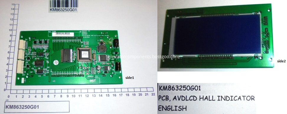 KONE Lift AVDLCD Hall Indicator Board KM863250G01