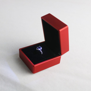 Plastic LED Light Red Ring Box