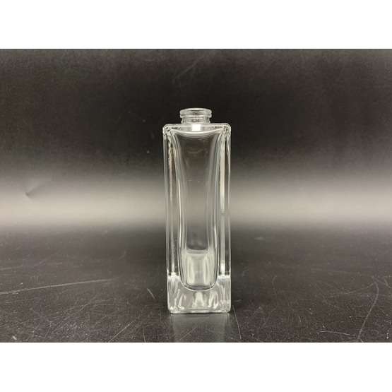 60ml clear square glass bottle for men's spray