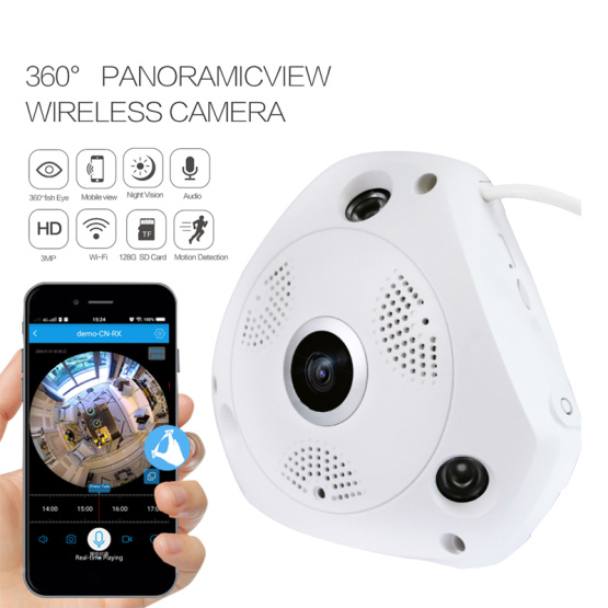 360 Fish Eye Panoramic WiFi IP Camera