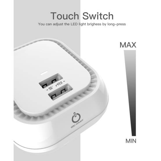 LED USB Charger For Phone 5V2.4A  Charger