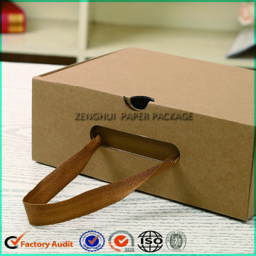 Recycled Paper Carton Shoe Box With Handle