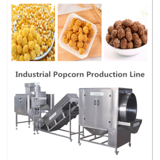 Core filling popcorn making machinery with high capacity