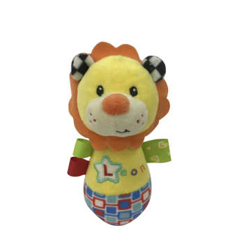 Yellow Lion Rattle Baby Toy