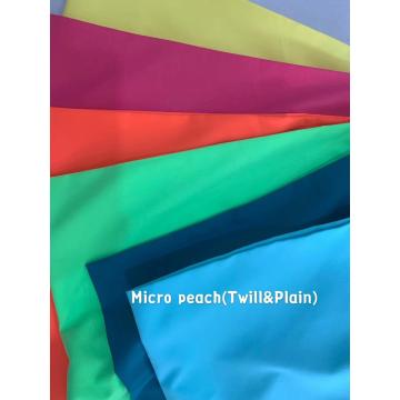 100% Polyester Micropeach Twill and Plain
