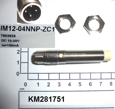 KM281751 KONE SENSOR,PROXIMITY INDUCTIVE 30VDC 100MA