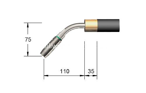 25KD Automatic 45 Bent MIG Welding Torch