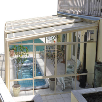 Different Color Aluminum Structure Sunroom With Deck