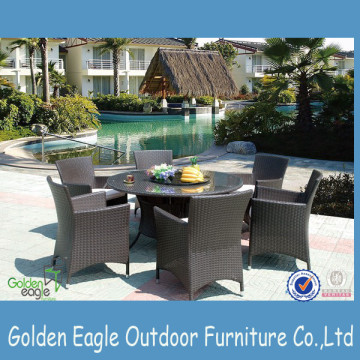 Patio Rattan Dining Table and Chair Furniture