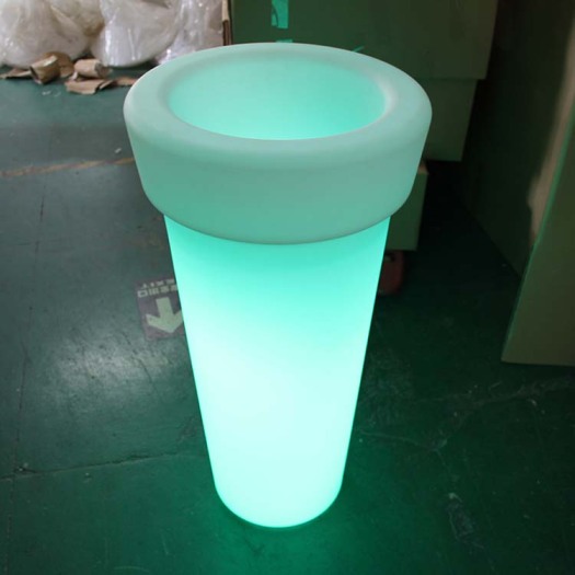 Waterproof Outdoor Plastic led Light Flower Pots