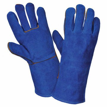Leather Welding Sleeve Heat Resistant Protective Gloves
