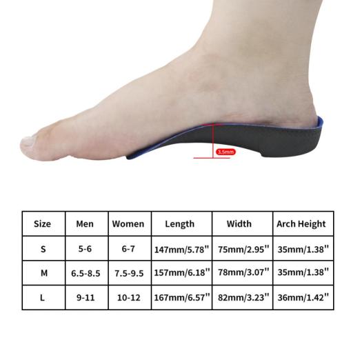 Heel Pain Plantar Fasciitis insoles Flat feet Orthotic