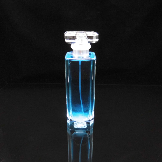100ml rectangular transparent glass perfume bottle