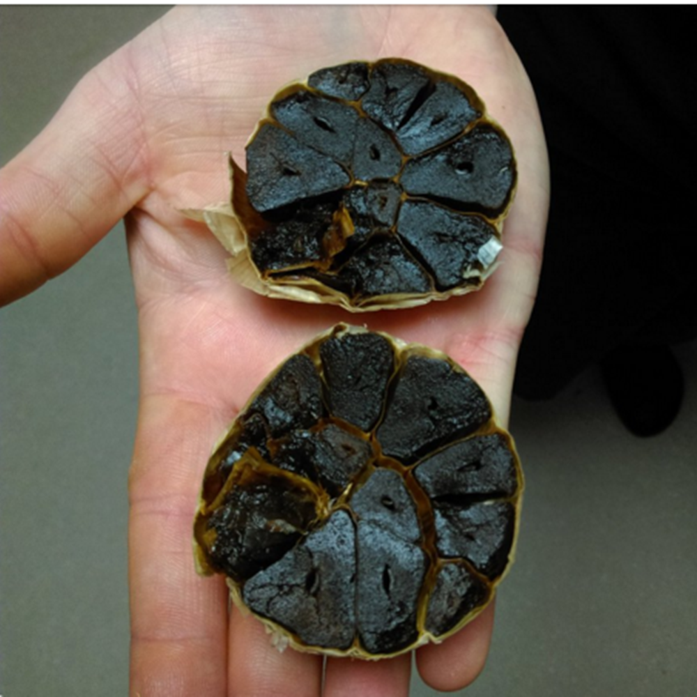 whole black garlic