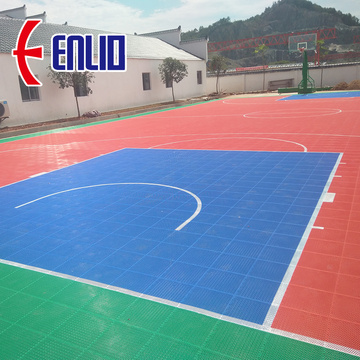 plastic tiles / outdoor basketball court
