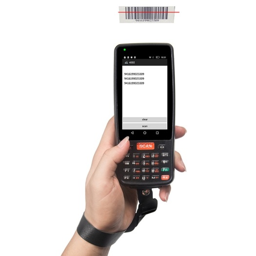 PDA handheld RFID reader 4inch screen with keyboard