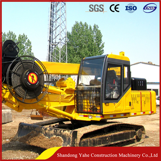 Crawler type square rod hydraulic rotary drilling rig