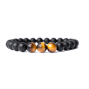 Tiger Eye Stone Beads Bracelet Elastic