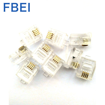 RJ11 gold plated 3U  connector