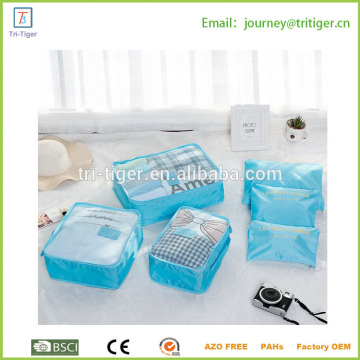 6pcs/set packing cube cosmetic travel bag set for business gift project