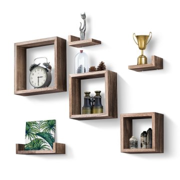 Cube Floating Shelves Decorative Wooden Wall Shelves
Cube Floating Shelves Decorative Wooden Wall Shelves in Retro Style