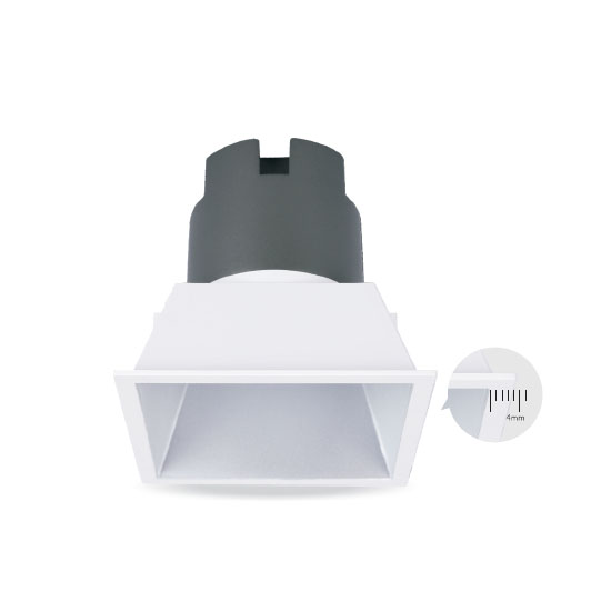 Square White Dimmable 10W LED DownLightofSquare White Dimmable 10W LED DownLight