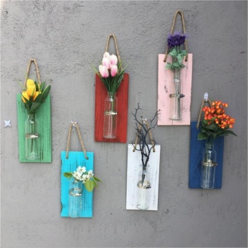Garden Wall hanging decorative indoor wooden planters air plants holder