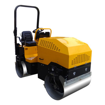 high quality gasoline double drum road roller