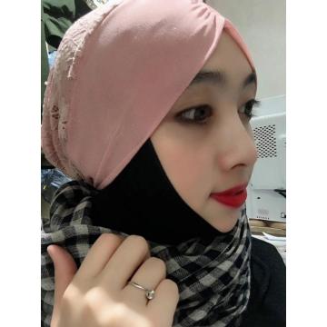 Lovely Muslim Pink Scarf Backing cap