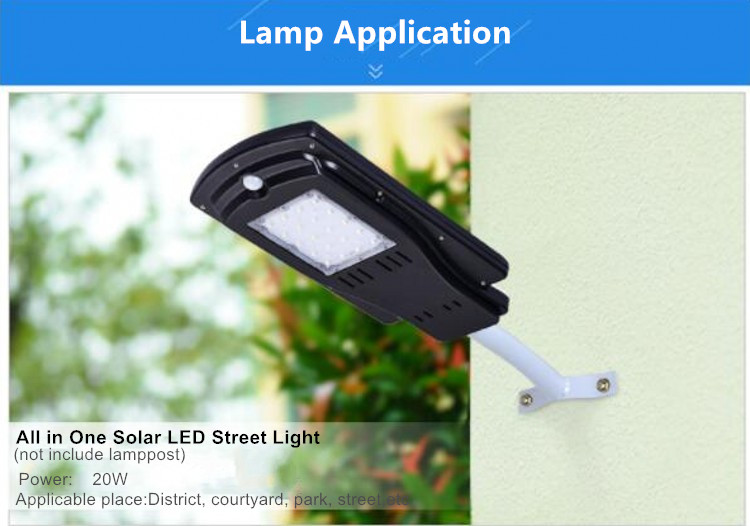 solar led street light install