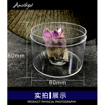 Rockcloud Natural Purple Amethyst Quartz Crystal Cluster Geode Druzy Home Decoration Gemstone Specimen