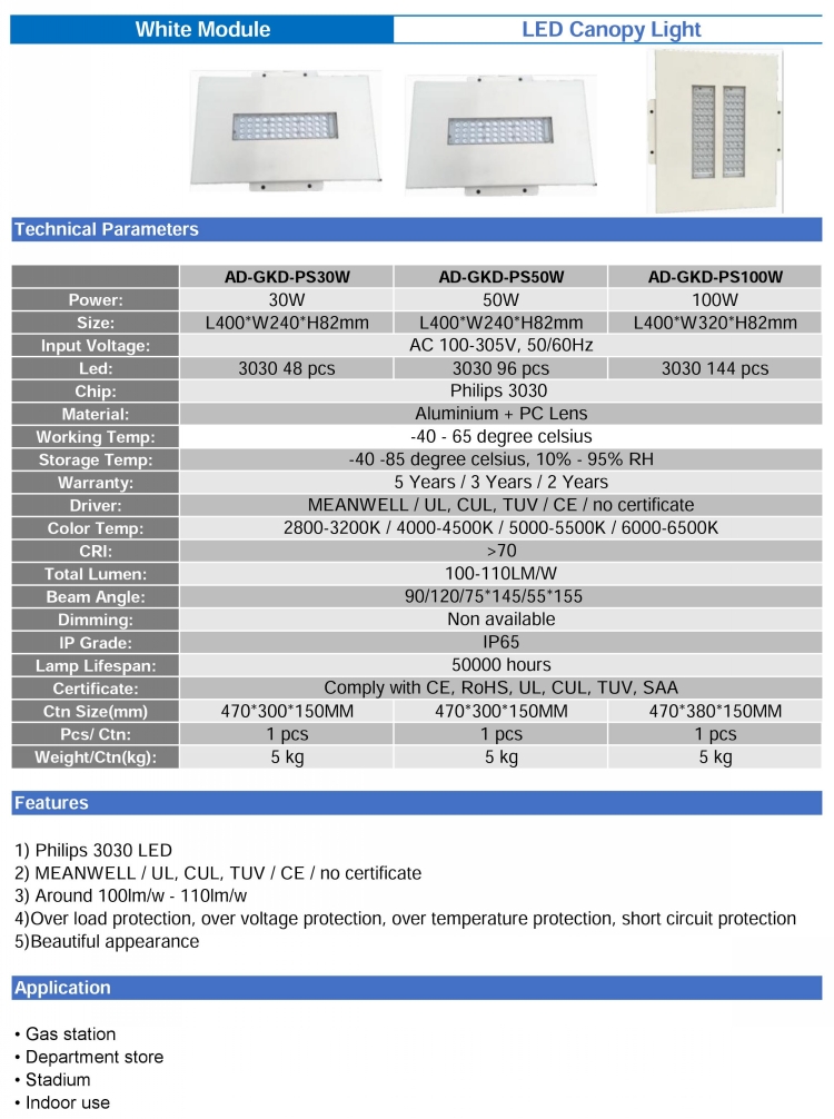 LED Canopy Light