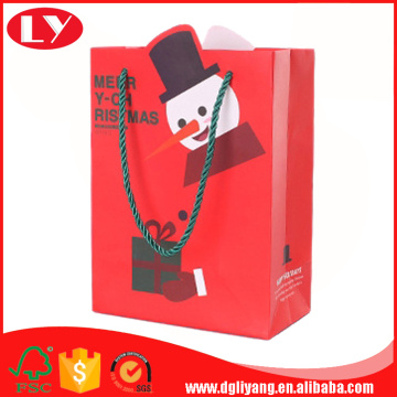 Hot Sale Paper Gift Bags With Ribbon Handles
