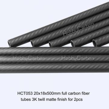 28x26x500mm 3k twill matte full carbon fiber tubes