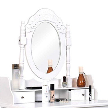 Hot sale modern white wooden girl dressing table white designs