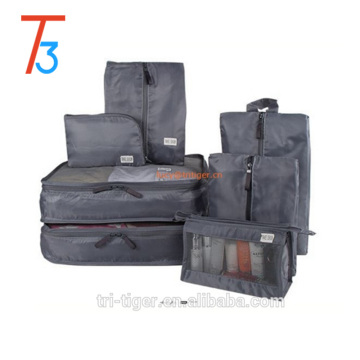 7PC Travel Bags Waterproof Clothes Storage Packing Cube Organizer