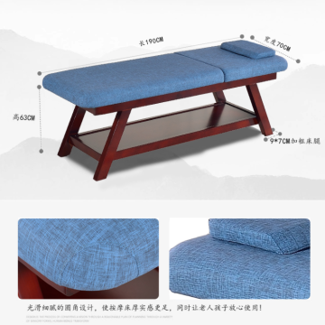 High quality salon Spa Adjustable Wooden Massage Table
