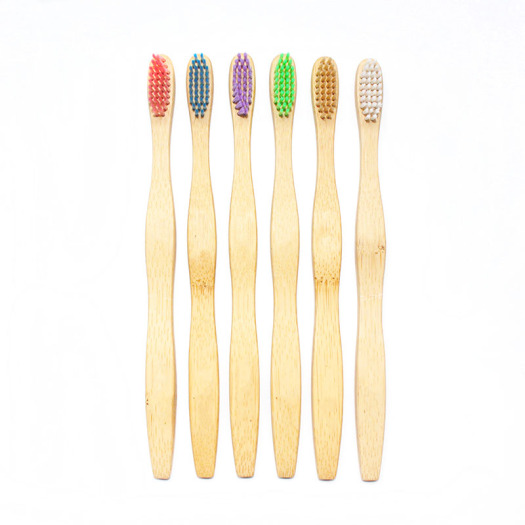 Natural Medium Bamboo Toothbrush For Hotel