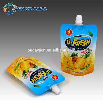 Pineapple Packaging Juice Bag Beverage Pouch with Spout