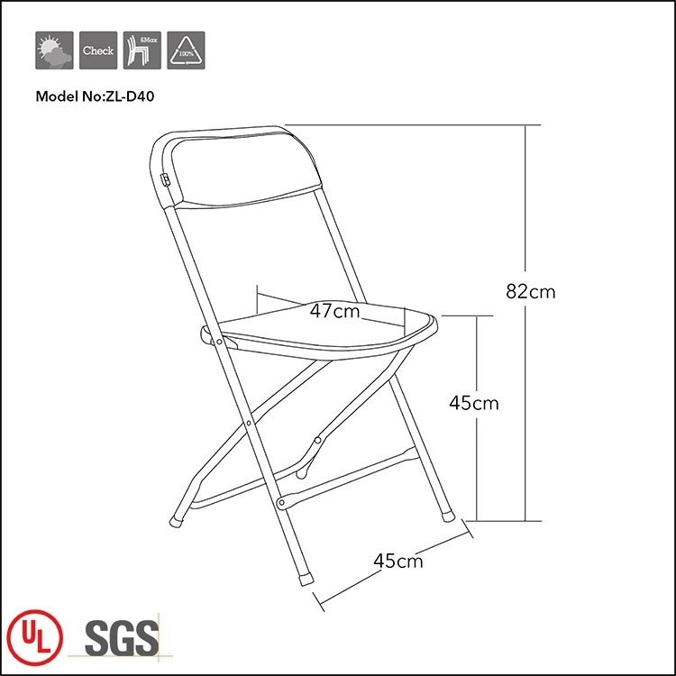 Flash Furniture 400-Pound Plastic Folding Chair