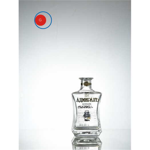 Russian Vodka Glass Bottle with Special Shape