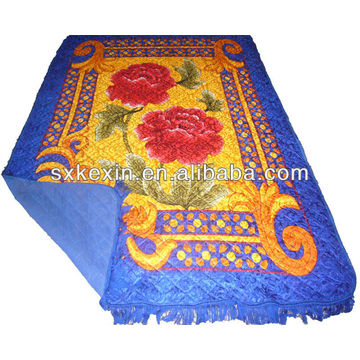 Polyester stiched black cotton carpet