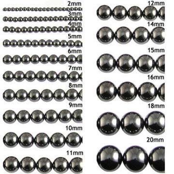 Wholesale 3mm Black Hematite Round Beads 16