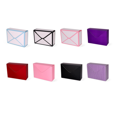 Envelope shaped flower paper box