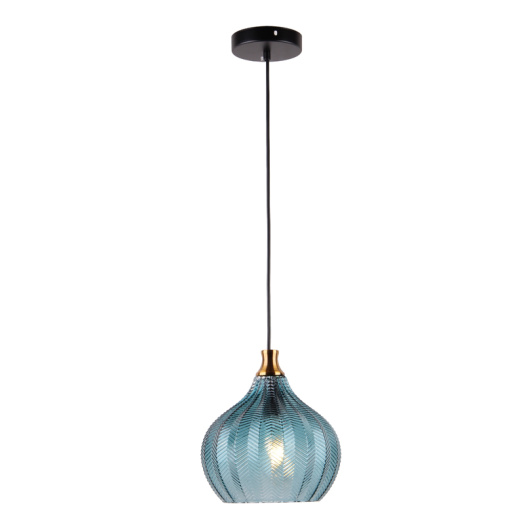 Indoor Glass pendant lamp with blue color