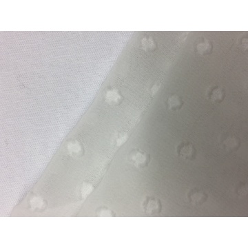 75D Polyester Swiss Dots Solid Fabric